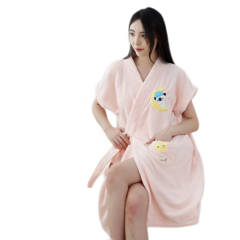 沐凡浴巾女士可穿成人家居浴袍 可愛柔軟吸水速干浴裙加大洗澡裹身巾