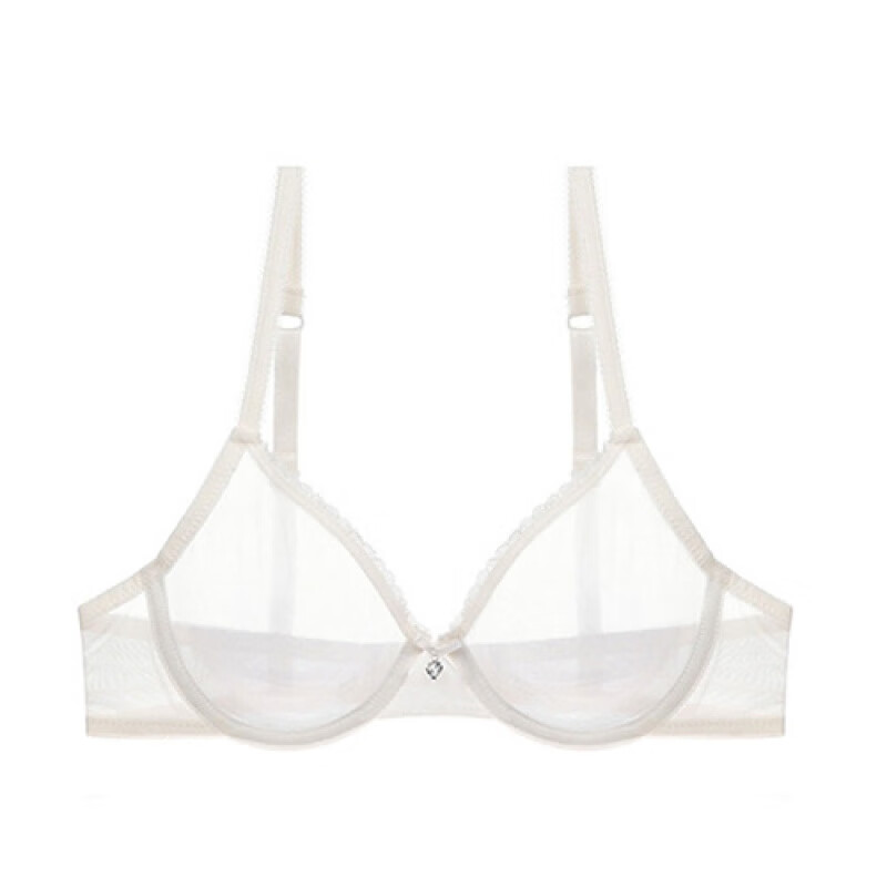 飞昂 varsbaby本命年大红网纱蕾丝透明文胸 白色 70a