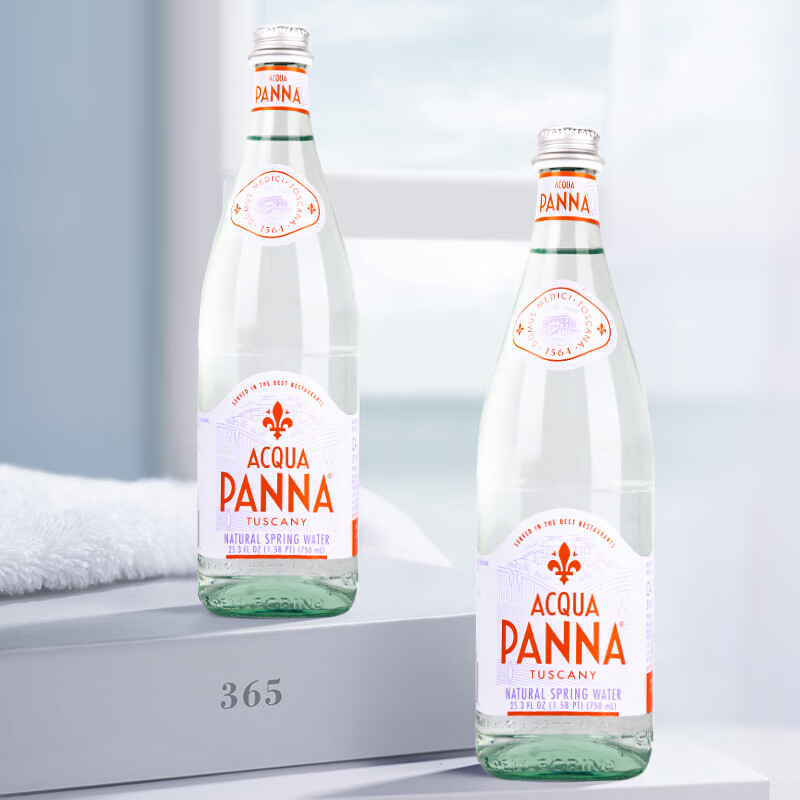 意大利AcquaPanna/普娜天然弱碱性矿泉水750ml玻璃瓶装 [※镇店之宝※]普娜750ml*12瓶玻