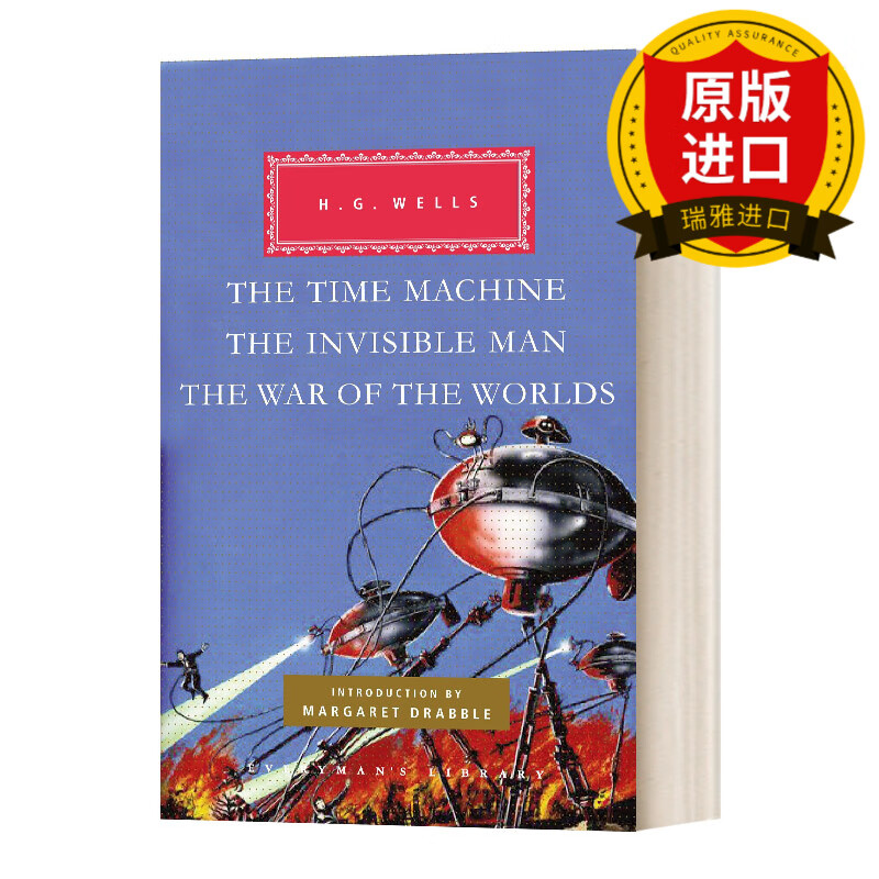 英文原版 时间机器 隐形人 世界大战 精装毛边 the time machine the