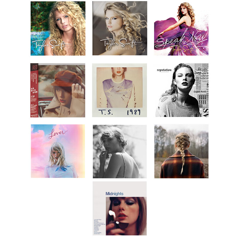 正版 霉霉专辑 Taylor Swift 泰勒斯威夫特唱片 套装1-10张CD