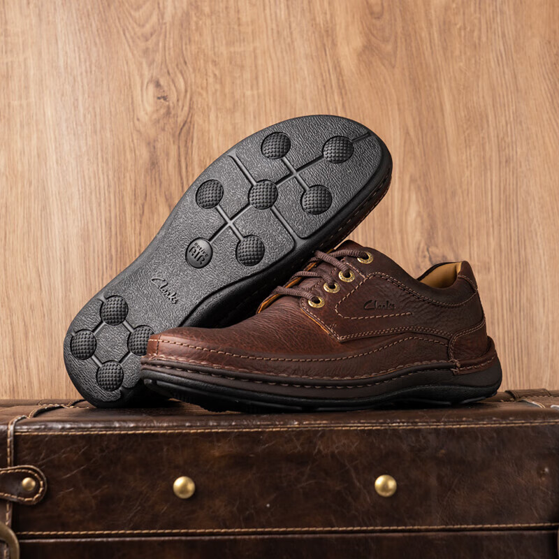 clarks其乐男鞋春经典复古气垫王商务休闲鞋nature three海外直邮