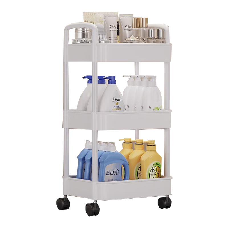 坤奉卫生间置物架落地浴室架子洗手间马桶夹缝厕所洗漱台用品收纳架子