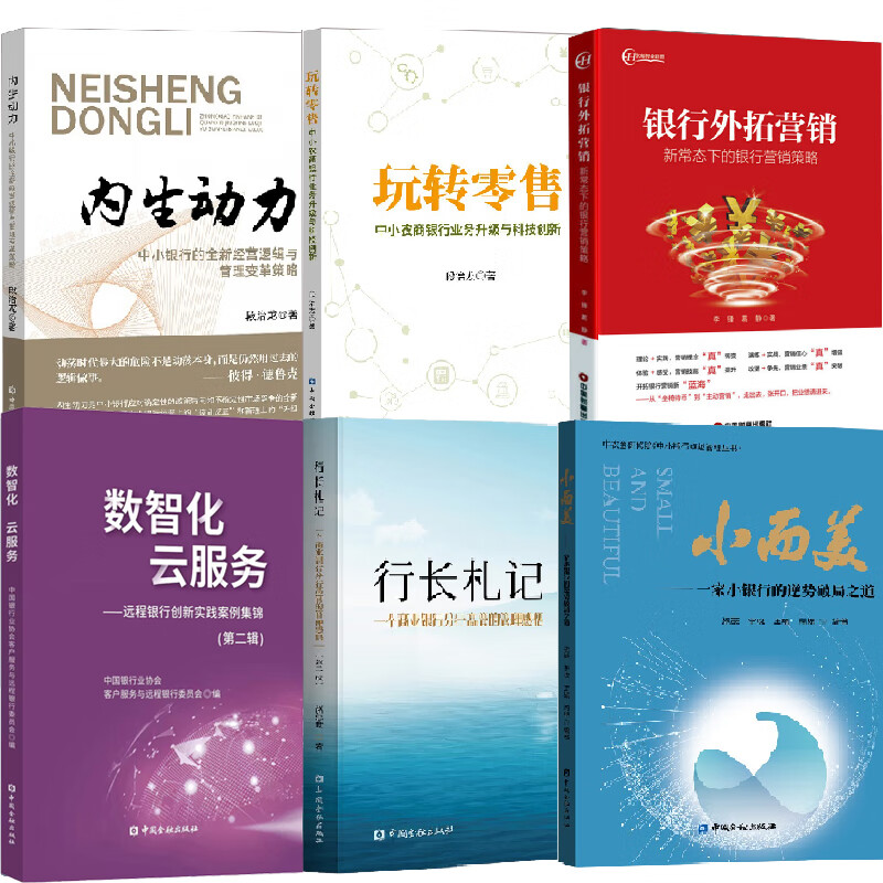 【全6册】小而美一家小银行的逆势破局之道+内生动力+行长札记第二版+数智化云服务第二辑+玩转零售+银行外拓营销中国金融出版社