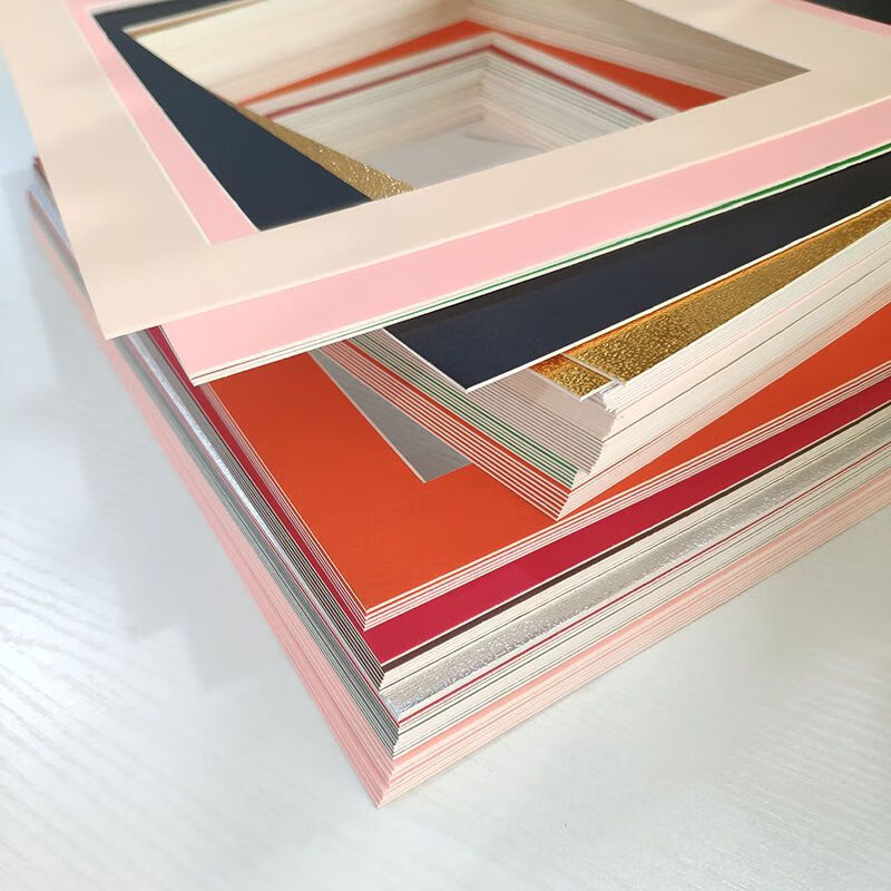 20张彩色卡纸框单框儿童画室4k8开a4a5简易画框极简