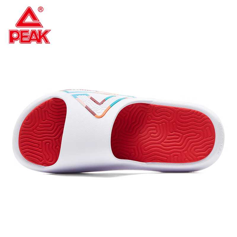 匹克（PEAK）龙生九子态极拖鞋男鞋夏季户外防滑沙滩鞋居家浴室运动凉拖鞋子 ET42957L大白/大红 40