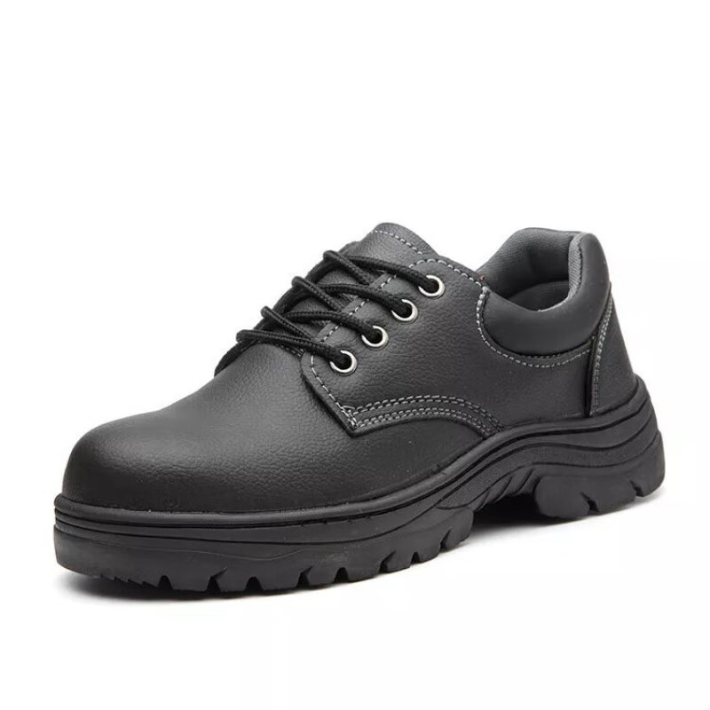 劳保鞋男女夏季透气工作鞋休闲轻便鞋 灰线 35