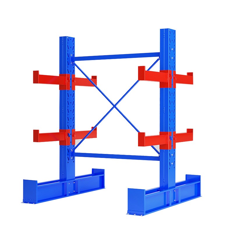 欧曼 悬臂货架定制双悬臂主架1000*1800*2000两层500kg/臂货架厂家