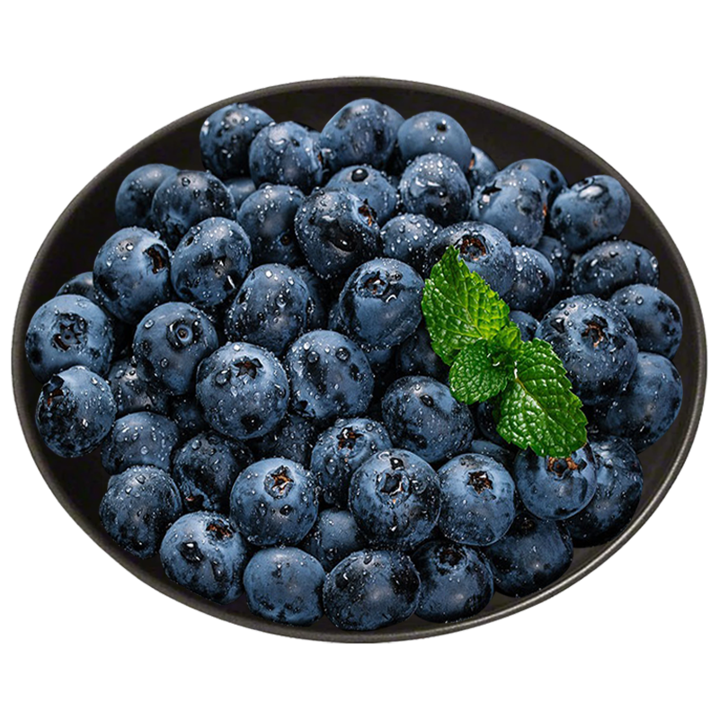 呈鲜菓农蓝莓 国产新鲜江苏大蓝莓脆甜 当季整箱水果 整箱1斤装 中大果 约12-16mm