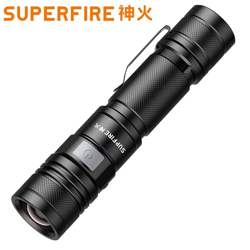 supfire神火a2强光小手电筒可充电超亮多功能远射变焦特种led灯 a2