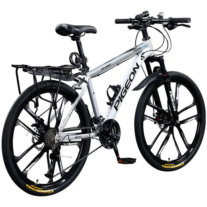 百亿补贴:飞鸽(FLYING PIGEON)飞鸽山地自行车成人男女变速青少年中小学生车越野户外骑行赛单车 【铝合金】G8002代-十刀轮-白色 27.5寸轮组(适合170-190cm) 30速豪华版1068元