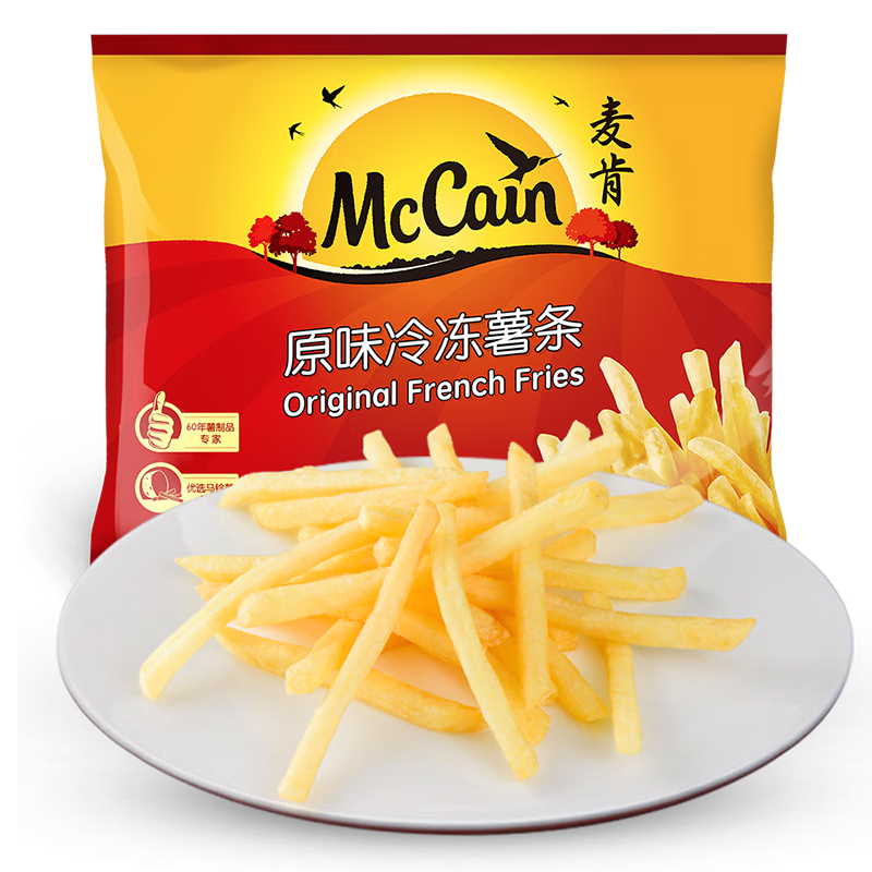 McCain 麦肯 原味冷冻薯条950g 预制菜速食小吃菜肴 菜油炸食品空气炸锅食材