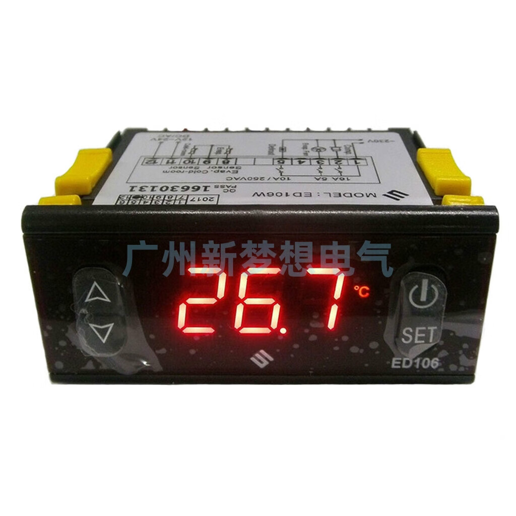 ed106w温控器冷藏车电子温控器智能数显温度控制器12~24vac/dc