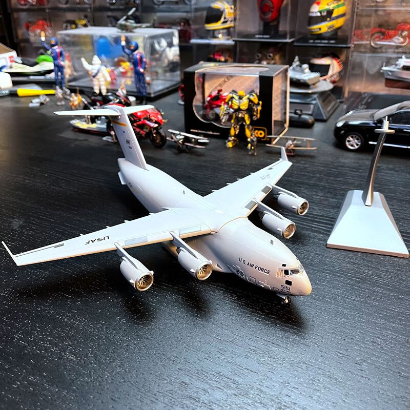 迈恻亦1:200比例合金飞机美国波音c-17大型战略战术运输机成品模型摆