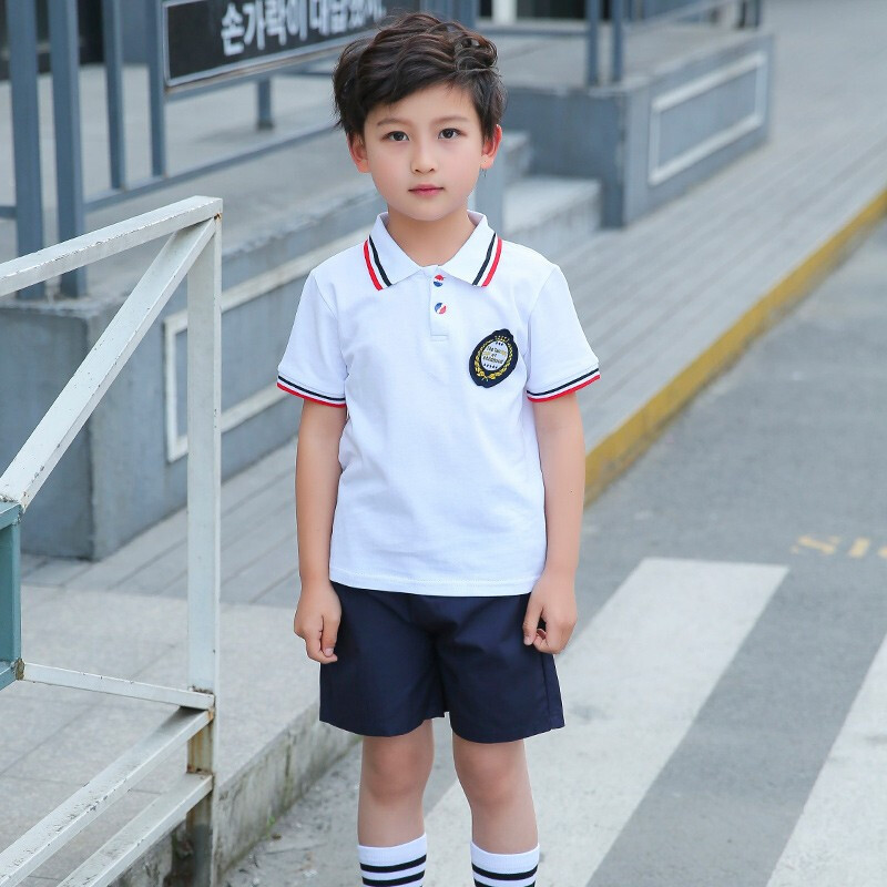 川孩校服夏款儿童幼儿园园服小学生班服夏季运动服男女生套装两件套