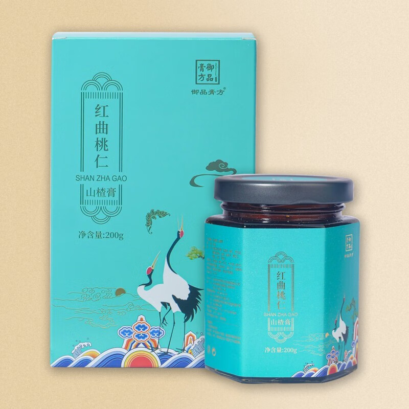 御品膏方红曲桃仁膏草本膏200g  红曲桃仁膏山楂膏 1瓶装