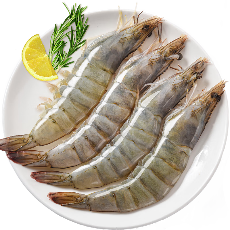 厄瓜多尔白虾1.5kg 加大号 45-60只/盒