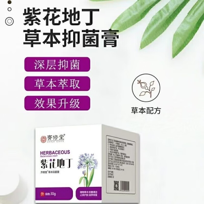 皮痒软膏皮肤瘙痒外用草本止皮痒膏虫子叮咬透皮紫花地丁乳膏 单盒装