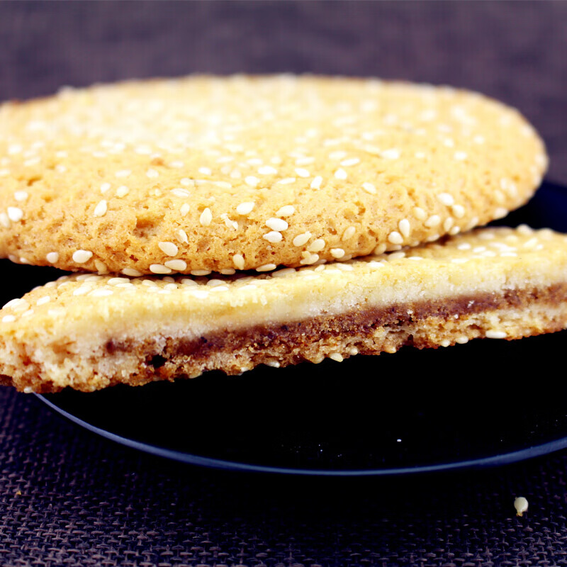 虎钢馋四川什邡特产红糖黄糖酥饼5袋10个饼 儿时传统芝麻饼酥脆饼