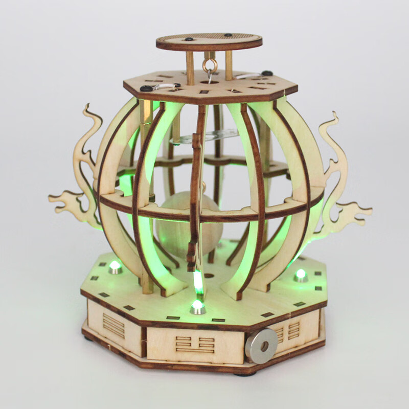 澳颜莱地震感应器 木质地震报警仪器科技制作小发明自制感应模型 diy