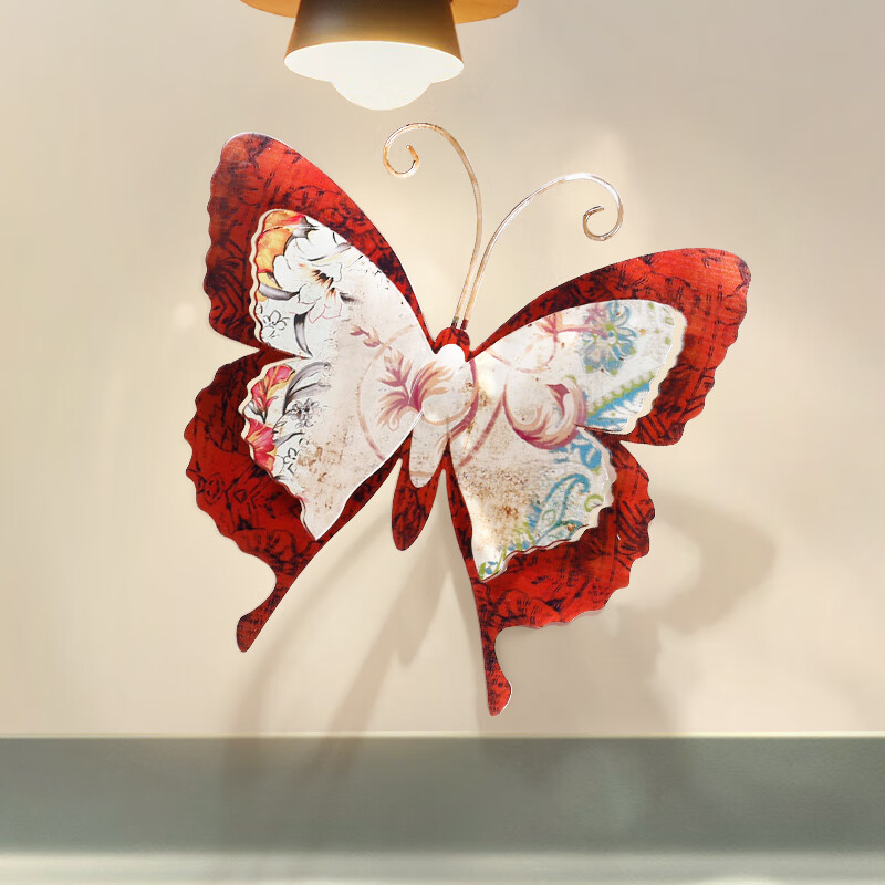 仿真蝴蝶墙饰 创意客厅沙发电视背景墙装饰挂件 玄关墙壁上挂饰 炫舞