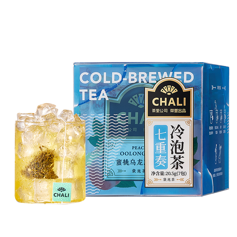 CHALI 茶里 公司花草茶叶七重奏蜜桃乌龙冷泡茶20.5g茶包红茶果茶7包/盒