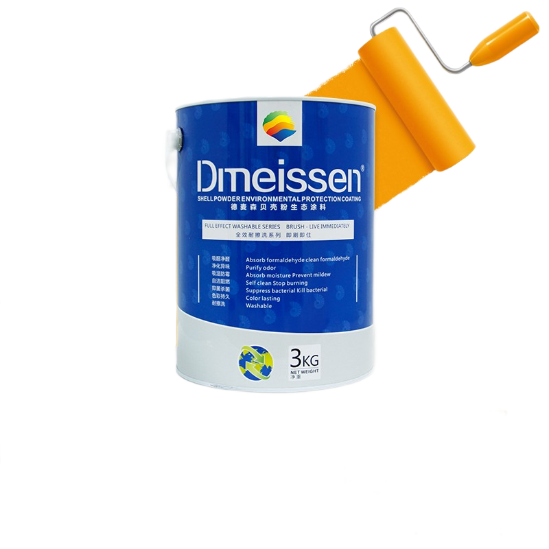 德麦森（Dmeissen） 德麦森贝壳粉无机涂料内墙无甲醛环保乳胶漆室内家用自刷涂料 多色可选，咨询客服后备注 1桶（可涂刷25㎡墙面两遍）