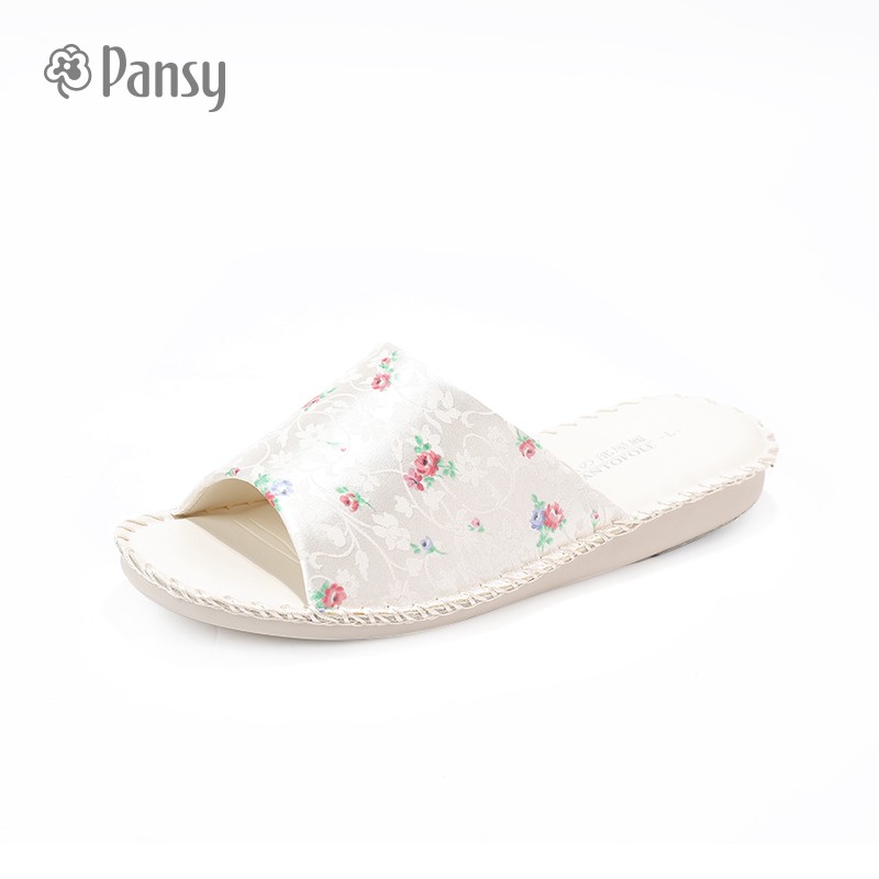 pansy盼洁日式拖鞋女家用软底轻音不易滑拖鞋室内木地板穿四季通用