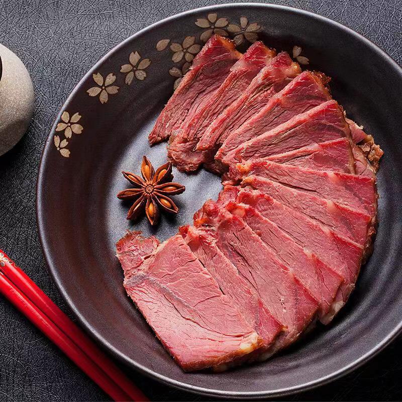 拾光悠味卤牛肉大块休闲五香味牛肉熟食200g真空包装 五香味
