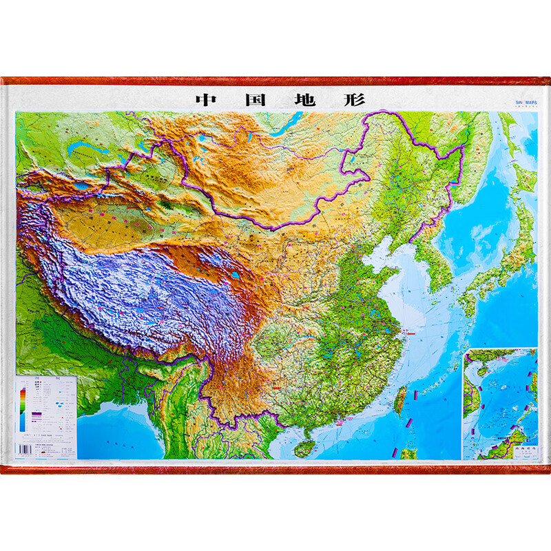 1260超大精雕版2023中国地形图3d凹凸立体地图126米超大高清精雕挂图
