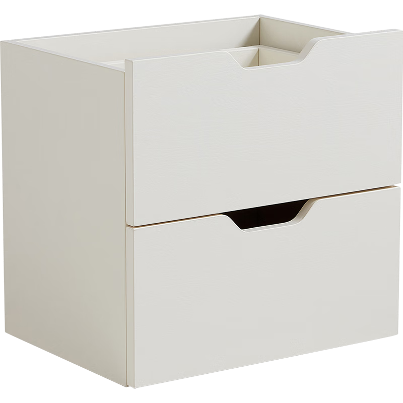 林氏家居客厅家用北欧收纳书柜木质带门防尘自由组合格子柜NC1X 【0.37*0.36m】白色抽屉