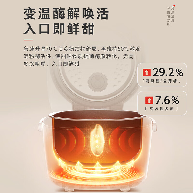 东芝（TOSHIBA）电饭煲3-4人家用 进口备长炭微压电饭煲 三维全域加热健康酵活 智能米量判定 24H抗菌保温 RC-15DHUC【支持酵活饭/发芽米饭】 4L