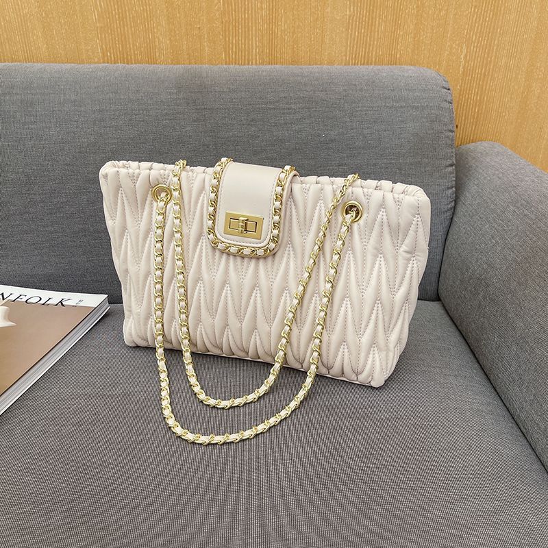 kuqidaishu酷奇包包女包新款潮时尚包搭单肩斜挎包腋下包褶皱送女友