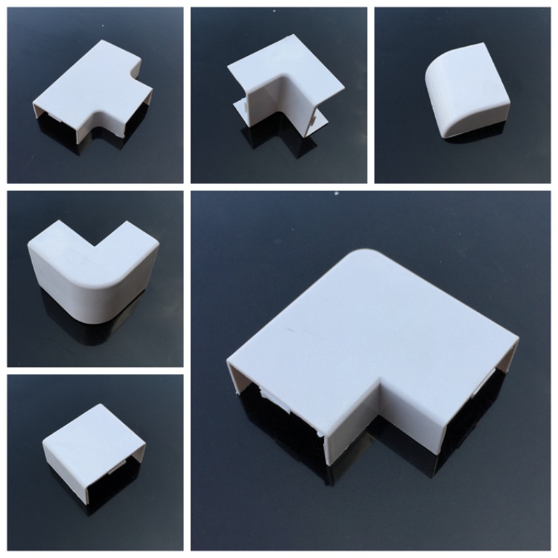 pvc线槽配件 明装走线槽 100*40 平弯 直接 阴角 阳角 堵头 三通 100*