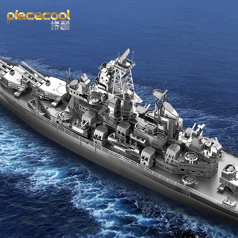 拼图成人玩具军事战舰金属拼装模型diy手工生日礼物 密苏里号战列舰