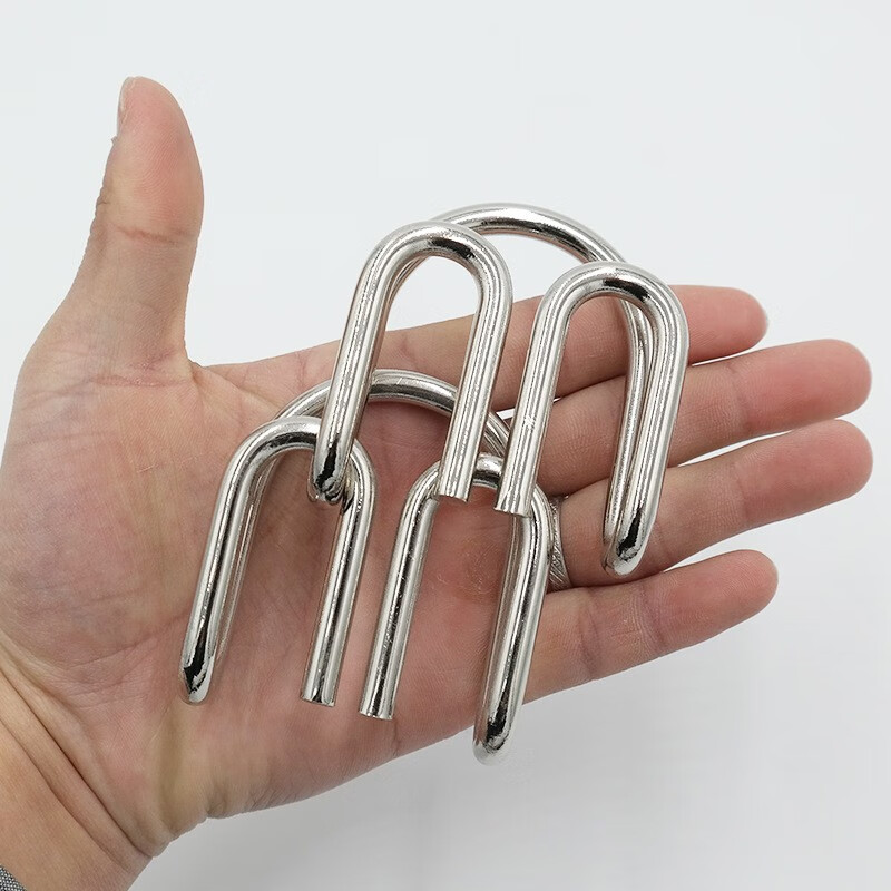 kingmagic大号魔法智力扣铁环玩具经典解扣金蝉脱壳九连环m扣s扣鸳鸯