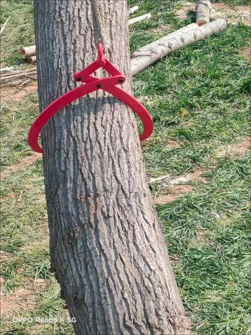 云启格定制树夹原木吊钳夹具饲料化肥水泥夹吊树园木头夹装卸夹子