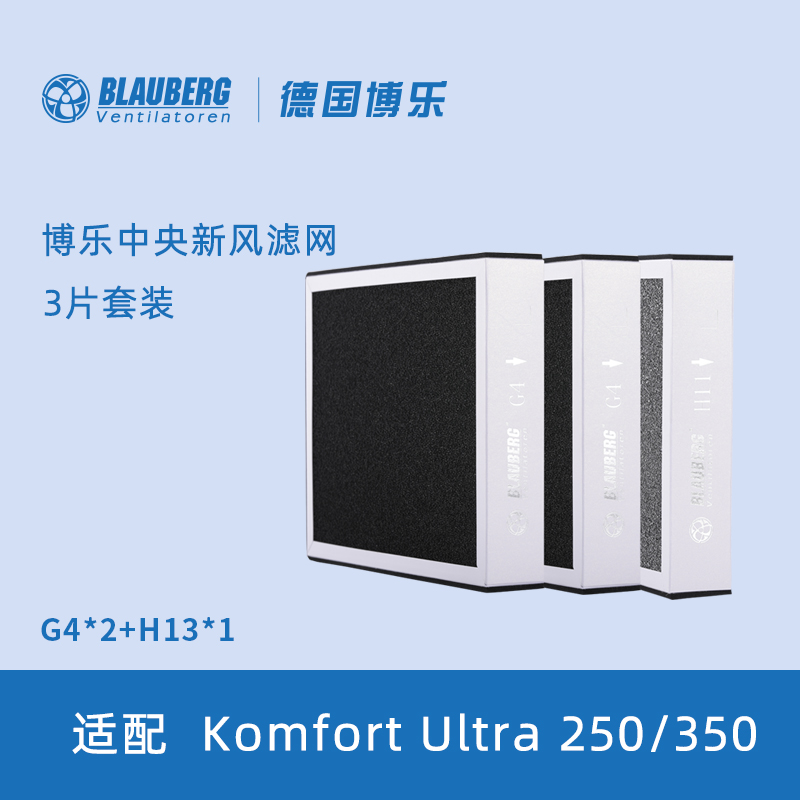 BLAUBERG 德国博乐中央新风Komfort 系列滤网套装 Komfort Ultra 250/350滤网套装