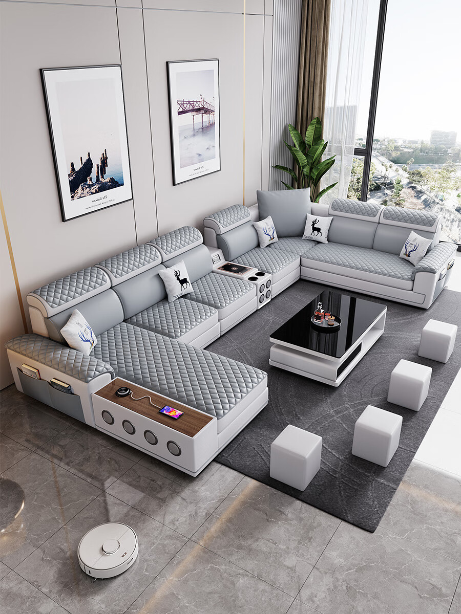 半个柠檬广东佛山家具沙发品牌新款多功能科技布沙发客厅简约大户型