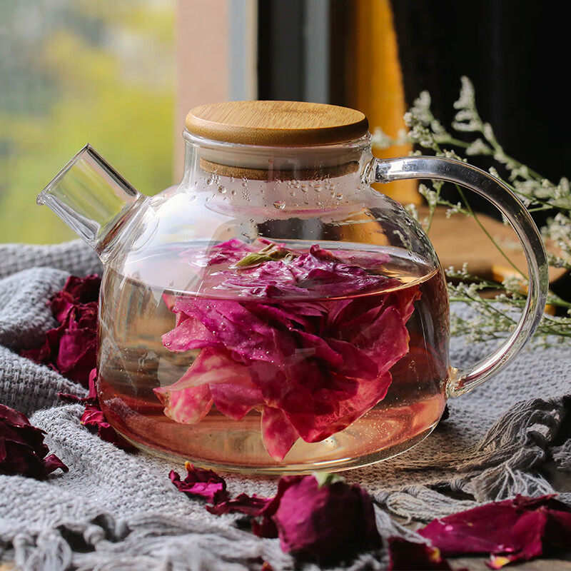 滇越记忆冻干玫瑰花茶云南墨红玫瑰花冠干花泡茶玖瑰花干墨红玫瑰花冠