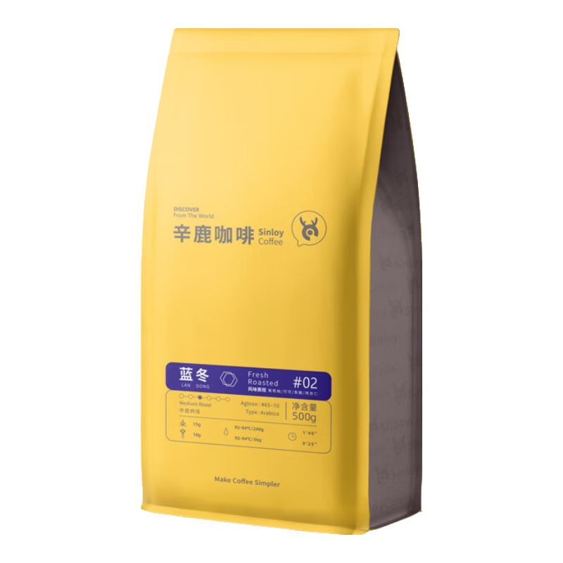 SinloyCoffee/��¹���� �жȺ決 �����ȿ���ʽ���ȶ� ��װ ��ɽ��ζƴ�� 500g*1�� 52.5Ԫ