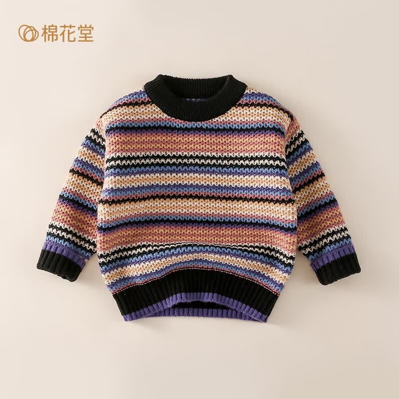 棉花堂儿童毛衣男童秋装小童洋气上衣潮宝宝熊猫女童套头针织衫l 可可爱爱 110/56怎么看?