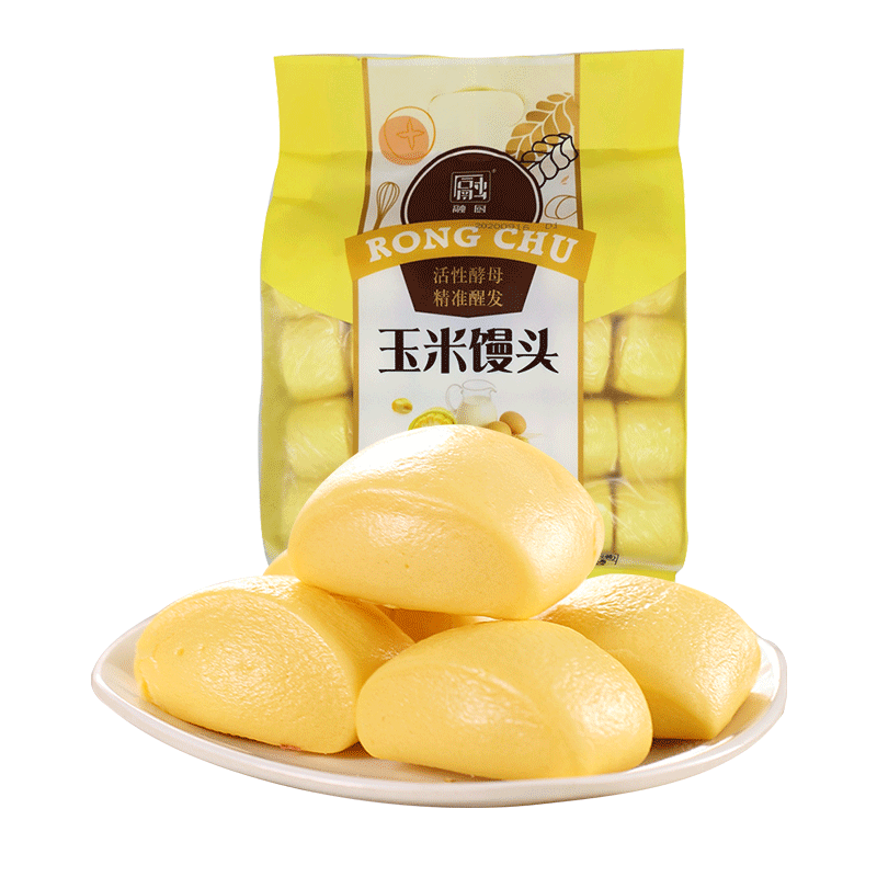 融厨玉米馒头960g(约48个 杂粮速食 烧烤包子 儿童早餐半成品 面点）