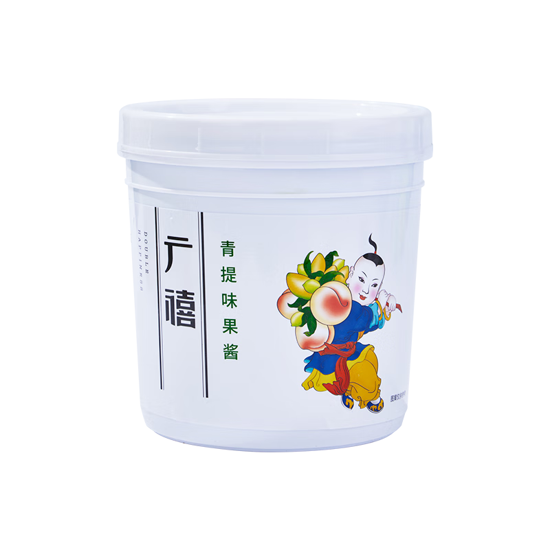 廣禧優(yōu)品果醬1.3kg 藍(lán)莓草莓含果肉顆粒商用果味醬刨冰烘焙涂抹奶茶店專用 青提果醬 1.3kg*1罐