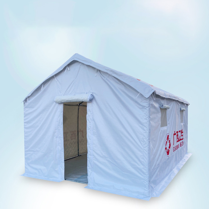 卫生救援救灾帐篷 应急防汛隔离通道测温帐篷5*6m白色单层帐篷