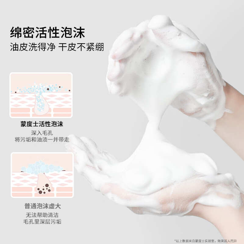 蒙度士(MdoC)新品进口男士懒人泡沫洁面剃须二合一软化胡须洗面奶300ml大瓶装 新品泡沫洁面剃须洗面奶300ml