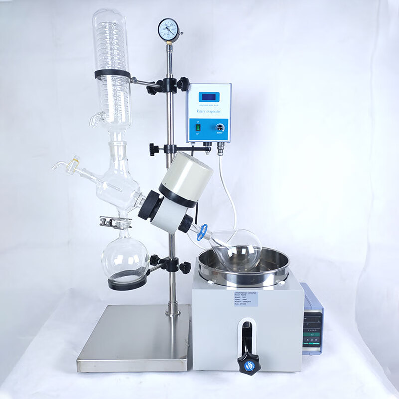 花乐集re201d旋转蒸发仪器实验室小型密封减压蒸馏器提蒸馏结晶化工