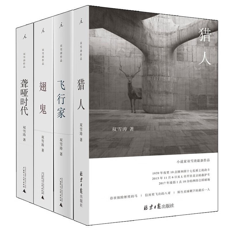 双雪涛作品共4册 猎人 翅鬼 飞行家 聋哑时代 标准