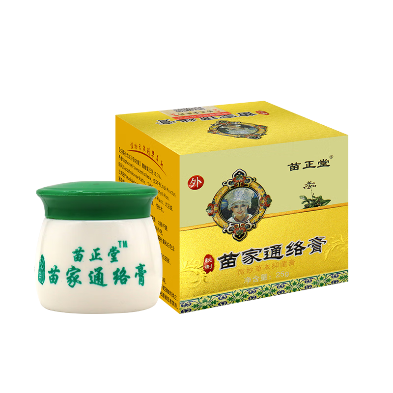 苗正堂苗正堂 苗家通络膏草本抑菌膏 25克适用于皮肤表面%2 1 盒