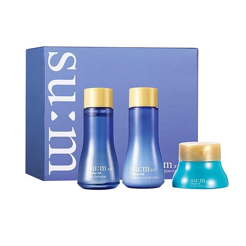 苏秘37°（sum37）水漾沁润系列中小样3件套50ml 非卖品，介意慎拍 补水保湿女士护肤品呼吸套装礼盒